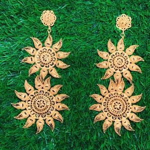 Burning Sun Statement Earrings